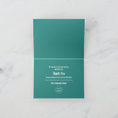 Dank u, design, werknemer, bedankt kaart (Binnen)