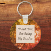 Dank u, docent, heldere Abstracte waardering Sleutelhanger (Voorkant)