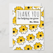 Dank u docent Kaart Elegant Waardering Ontwerp (Voorkant)