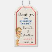 Dank u Doctor Medical Baby shower voorkeursmerk Cadeaulabel (Voorkant)