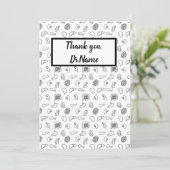 Dank u, dokter bedankkaart (Staand voorkant)