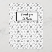 Dank u, dokter bedankkaart (Voorkant / Achterkant)