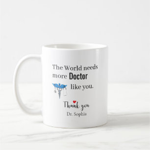 Dank U Dokter Geschenk Aangepaste Naam Koffiemok