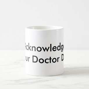 Dank u dokter koffiemok