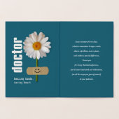 Dank u, dokter. Luxekaarten voor echte Folie Kaarten (Binnen)