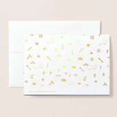 Dank u, dokter. Red Carnan Luxury Folie Kaarten (Met envelop)