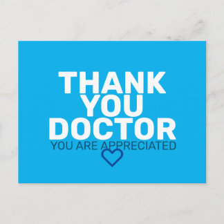 Dank U Dokter: U Wordt Gewaardeerd Briefkaart