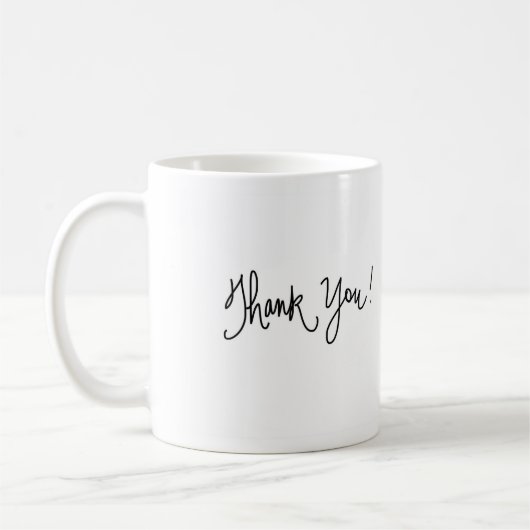 Dank u, donkerte Br. Bun. Dark Br. Man Koffiemok (Links)