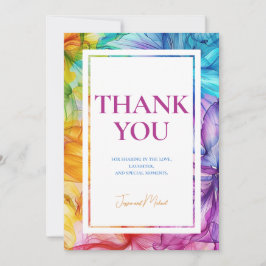 ❤️Dank u Eetherische Bloom Bedankkaart