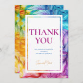 ❤️Dank u Eetherische Bloom Bedankkaart (Voorkant / Achterkant)