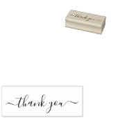 Dank u Elegant Calligrafie Script Rubberstempel (Gestempeld)