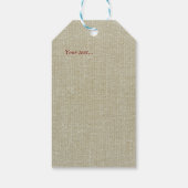 Dank u elegante textuur effect Bloemige kraft Cadeaulabel (Achterkant)