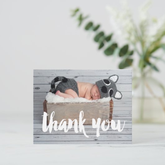 Dank u en het Briefkaart van de Aankondiging van d (Staand voorkant)