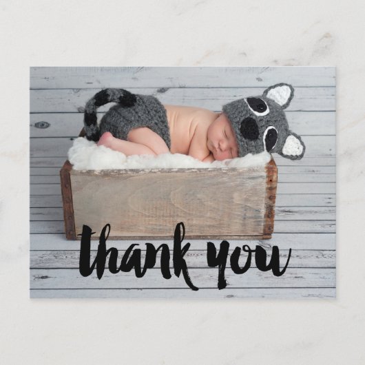 Dank u en het Briefkaart van de Aankondiging van d (Voorkant)