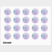 Dank u Faux Iridescent Opal Ronde Sticker (Vel)
