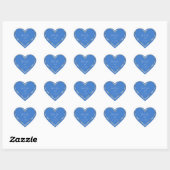 Dank U Favor Bruidspaar Blauwe Gouden Hart Hart Sticker (Vel)