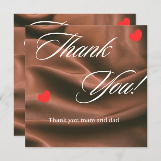 dank u feestdagenkaart (Voorkant / Achterkant)