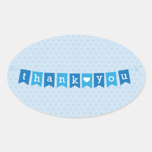 Dank u Flags Blue Sticker