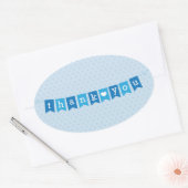 Dank u Flags Blue Sticker (Envelop)