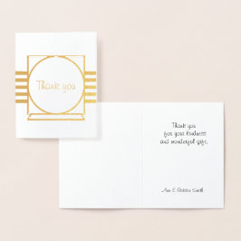 Dank u Folie Kaart