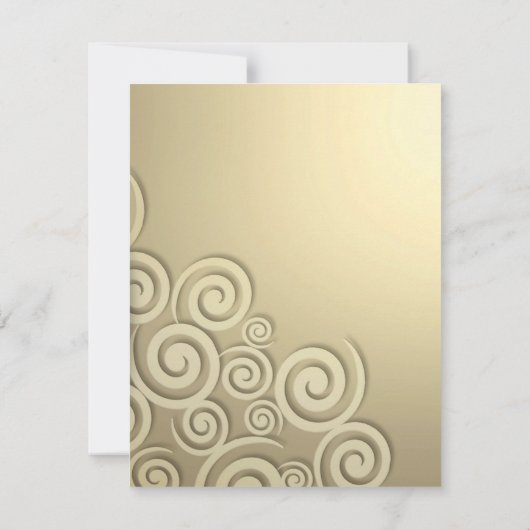 Dank u Formal Golden Kaart (Achterkant)