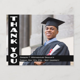 Dank u fotokaart voor Afstuderen / bruiloft Briefkaart