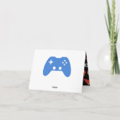 Dank u Gamer Video Game Pattern Bedankkaart (Achterkant)