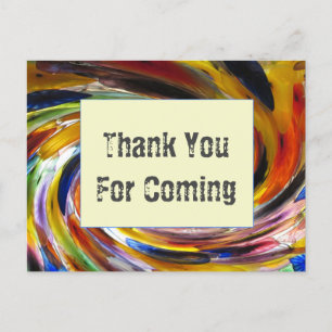 Dank U Gast Helder Tie-Dye Werveling Waardering Briefkaart