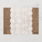 Dank u gebedskaart in het Spaans, jongedoop Briefkaart (Achterkant)