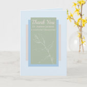 Dank u Gepersonaliseerde het Blauw van de Kaart (Gele Bloem)