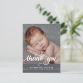 Dank u Gepersonaliseerde Kaart van de Aankondiging (Staand voorkant)