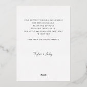 Dank u Gepersonaliseerde Kaart van de Aankondiging (Achterkant)