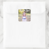 Dank u gepersonaliseerde verjaardagsfoto Stickers (Tas)