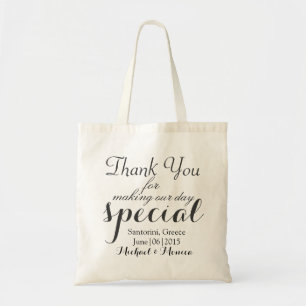 Dank u Gepersonaliseerde Weddenschap Gift Canvas t Tote Bag