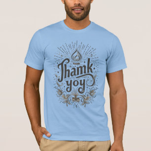 Dank u geschreven T-shirt ontwerp.