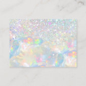 dank u glitter opal texture visitekaartje (Achterkant)