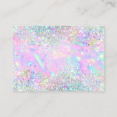 Dank u Glitter Opal visitekaartje (Achterkant)