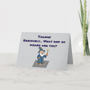 🧙‍♂️ "Dank u, Glorious Wizard" Kaart