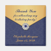 Dank u Golden Damask Magnet Magneet (Voorkant)