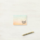 Dank U Goud Hart Liefde Aquarel Post-it® Notes (Op bureau)