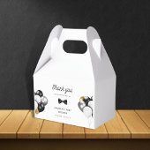 Dank u gouden zilveren ballonnen Retro Baby shower Bedankdoosjes