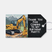 Dank u Graafmachine Favor Equipment Verjaardagsfee Cadeaulabel (Voorkant (Horizontaal))