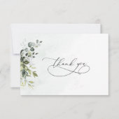 Dank u Greenery Minimalist Script Kaart (Voorkant)