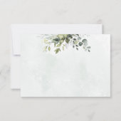 Dank u Greenery Minimalist Script Kaart (Achterkant)