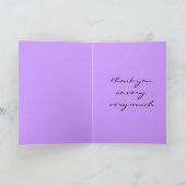 Dank u grijnzende rattenkaart bedankkaart (Binnen)