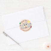Dank u Hamster Bday Pool Party Ronde Sticker (Envelop)