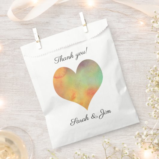 Dank u hart Bruiloft gunst tassen Bedankzakje (Geknipt)