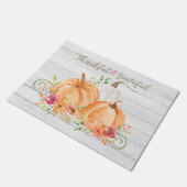 Dank u hartelijk | NajaarsHerfst Pumpkin-Waterverf Deurmat (Schuin)