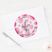 Dank U Hartelijk Ronde Sticker (Envelop)