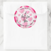 Dank U Hartelijk Ronde Sticker (Tas)